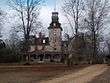 "Batsto Mansion with Fire Tower on roof"