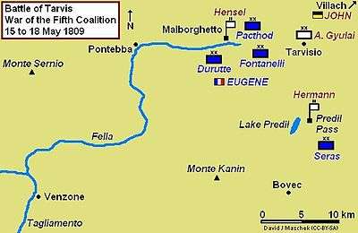 Battle of Tarvis and the storming of the Malborghetto and Predil Forts, 15–18 May 1809