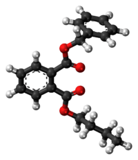 Benzyl butyl phthalate molecule