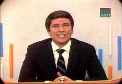 Screenshot of Bert Convy, sub-hosting on To Tell the Truth in 1968.