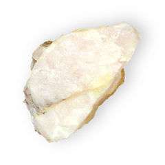 A yellowish white beryl crystal.