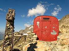 tiny bivouac shelter used by mountain climbers