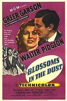 Blossoms in the Dust theatrical release poster