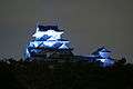 Blue Himeji Castle at night 06.jpg