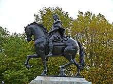 Statue of William III on a horse