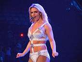 Britney Spears performing.