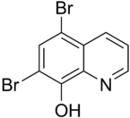 Skeletal formula of broxyquinoline