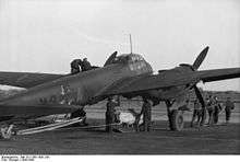 Junkers JU 88 displaying the Balkenkreuz.