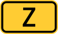 Bundesstraße Z number.svg