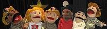 The puppets of "Johnnie Joins the Fire Department"