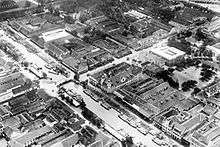 aerial picture of Kali Besar in 20th century