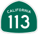 State Route 113 marker