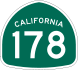 State Route 178 marker