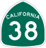 State Route 38 marker