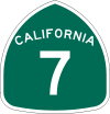 State Route 7 marker