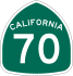 State Route 70 marker
