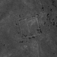 Aerial view of the ruins of Camp Nichols (USGS)