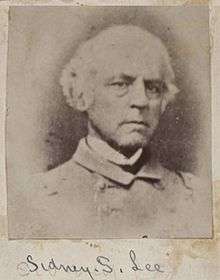 Sydney Smith Lee (September 2, 1802 – July 22, 1869) was a U.S.N. (cmdr.) and later a C.S.N. (capt.) officer, and an older brother to Robert E. Lee.