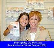 Carol Burnett and Sara Niemietz at 2002, book signing