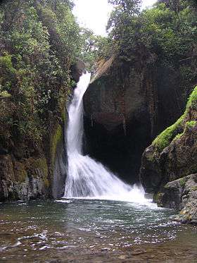 Narrow waterfall