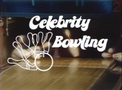 "Celebrity Bowling" title card