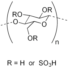 chemical structure of cellulose sulfate