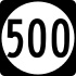 Highway 500 marker