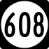 State Route 608 marker