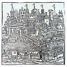 Early 16th-century engraving of Toulouse