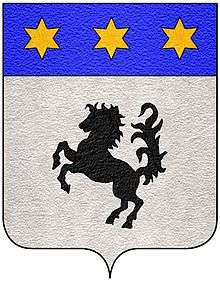 The coat of arms of the Baracca family