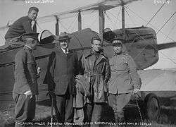Col. Archie Miller, Benedict Crowell, Lt. Ross Kirkpatrick, Sgt. E. N. Bruce, Mitchell
