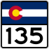 State Highway 135 marker
