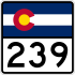 State Highway 239 marker