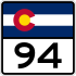 State Highway 94 marker