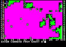 Horizontal rectangle video game screenshot that is a digital representation of the North Atlantic Ocean.