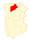 Map of Camiña in Tarapacá Region