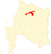 Location of the Chillán commune in the Biobío Region