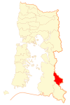 Location of Futaleufú commune in Los Lagos Region