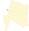 Location of Hualpén commune in the Biobío Region