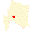 Map of Laja commune in the Bío Bío Region