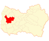 Map of Marchigüe commune in O'Higgins Region