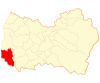 Map of Paredones commune in O'Higgins Region