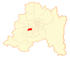 Location of the Peñaflor commune in the Santiago Metropolitan Region
