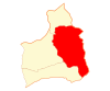 Map of Putre commune in Arica and Parinacota Region