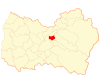 Map of the Quinta de Tilcoco commune in the O'Higgins Region