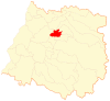 Map of the San Rafael commune in the Maule Region