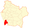 Map of Toltén commune in Araucanía Region