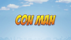 The titlecard logo for Con Man.