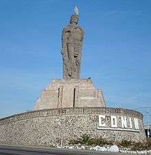 Photo of the statue of Conín.