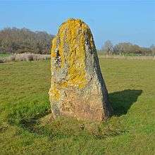 photo of a menhir in Corsept